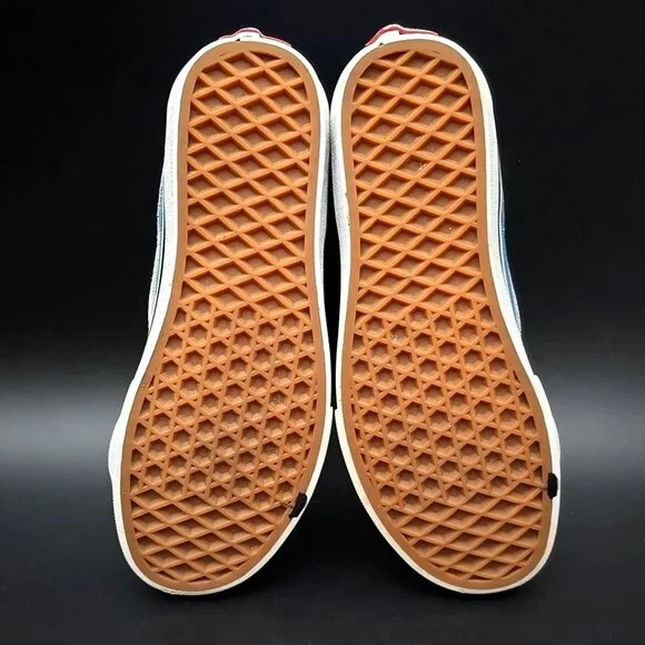 Vans Old Skool V Retro Court Blue White Unisex Sneakers 507698 Kid's Size 3.0 - Picture 11 of 12